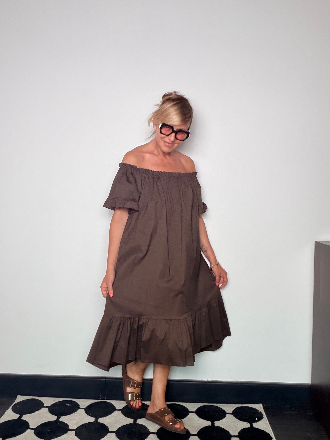 Vestito Off-Shoulder a Balze – Female