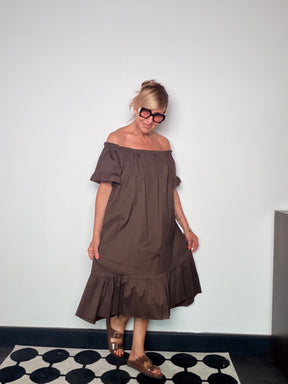 Vestito Off-Shoulder a Balze – Female