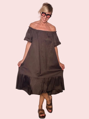 Vestito Off-Shoulder a Balze – Female