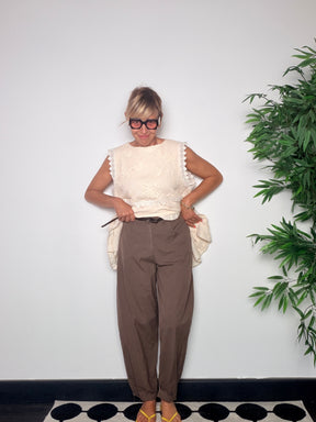 Pantalone Baggy in Tela Paracadute