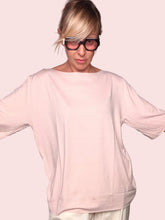 Maglia Over Taglio Vivo a Pipistrello
