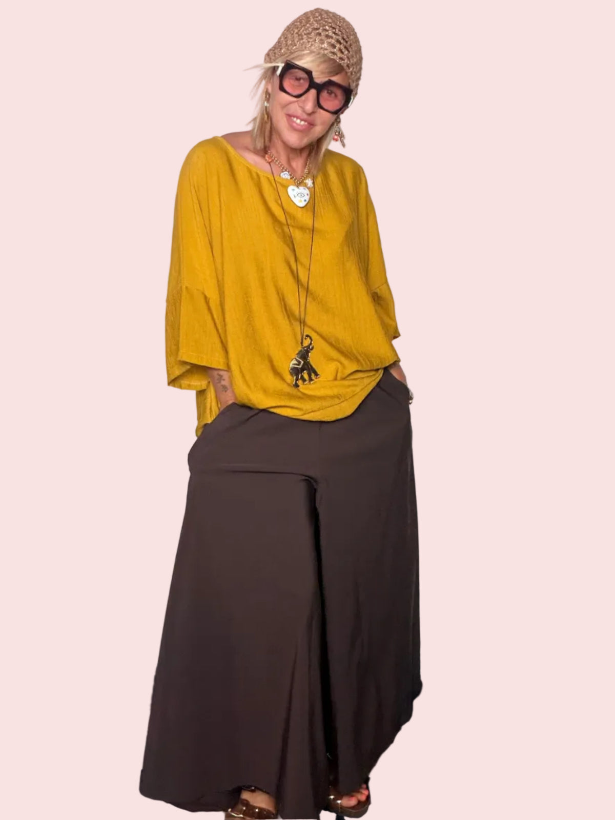 Pantagonna Oversize con Drappeggio