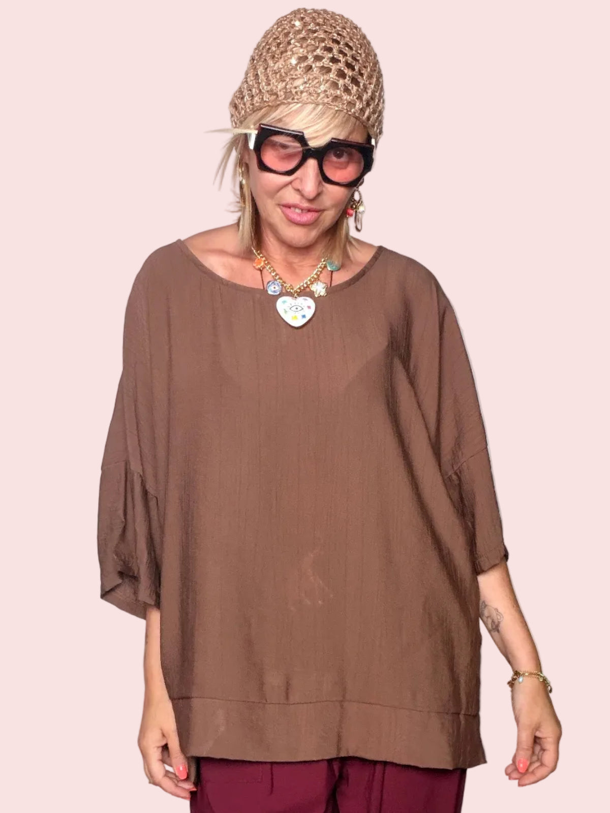 Blusa Oversize Pipistrello