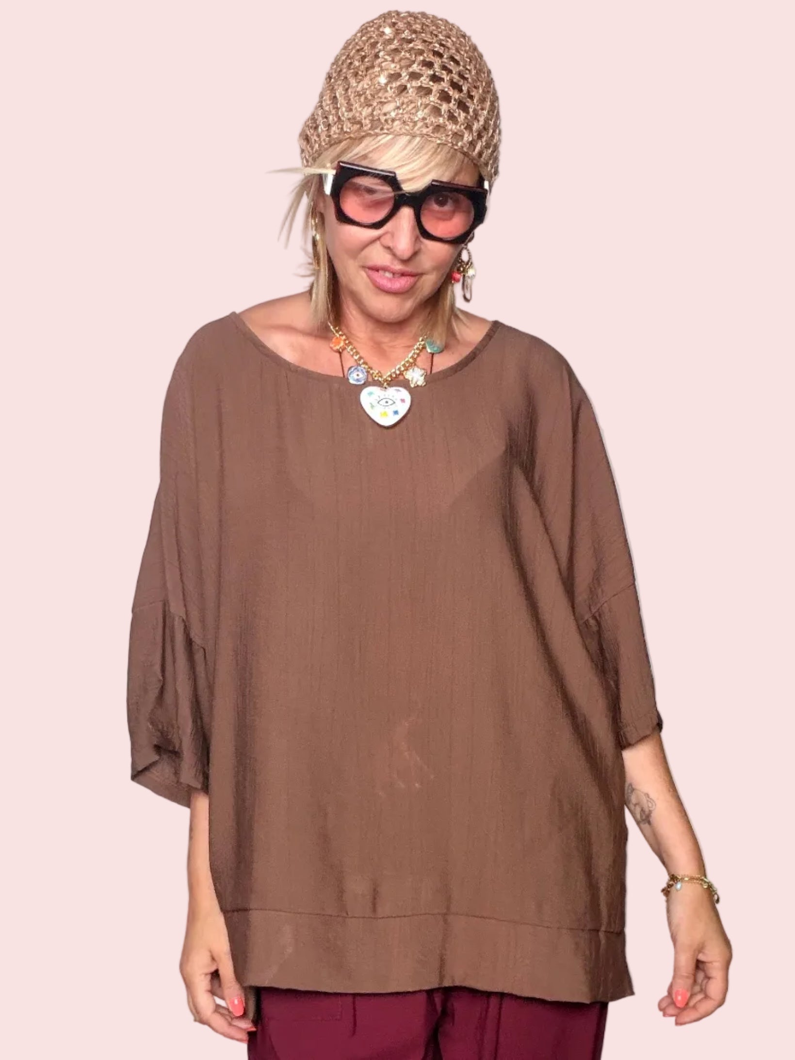 Blusa Oversize Pipistrello