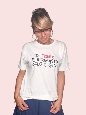 T-Shirt "Solo il Gin mi è Rimasto di Tonic" — Bianca Humor