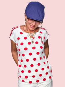 T-shirt a Pois Maxi — Bande Sportive