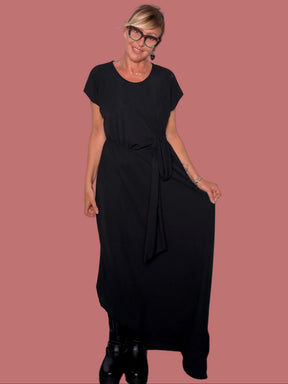 Abito lungo in jersey con cintura Susy Star