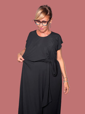 Abito lungo in jersey con cintura Susy Star