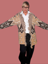 Cardigan patchwork con frange Female