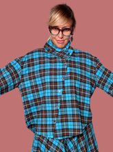 Camicia corta a quadri scozzesi Female