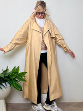 Trench oversize maxi color oro