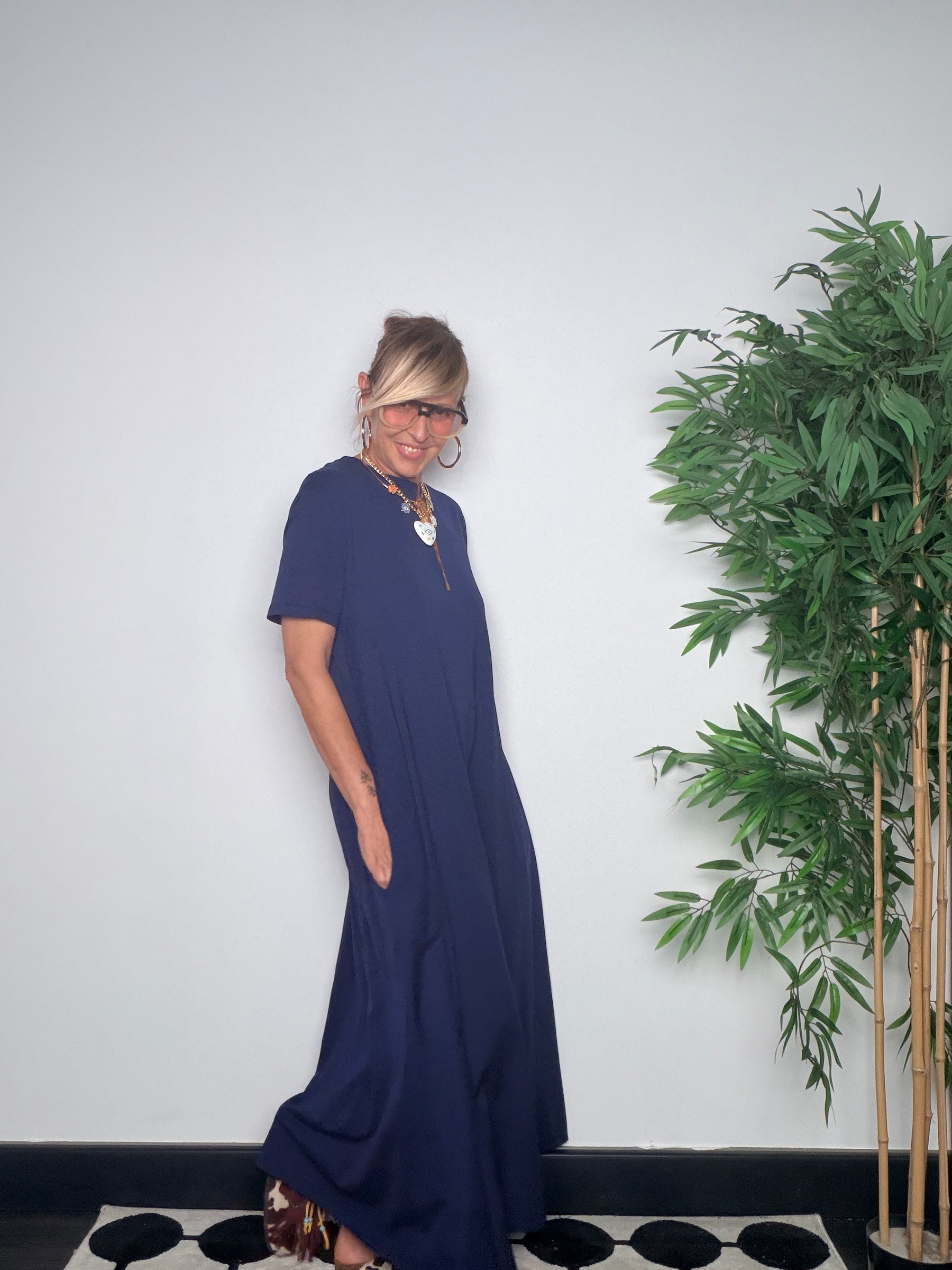Abito Maxi T-shirt in Cotone