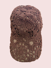 Cappello baseball in cotone lavorato a crochet