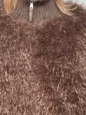 Giubbotto PHILIA LOFT: volume e texture a pelo lungo
