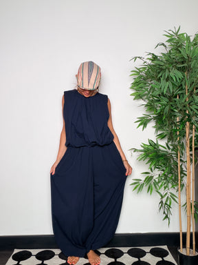 Completo Drappeggiato — Top + Pantalone Wide Leg