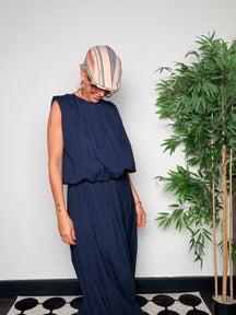 Completo Drappeggiato — Top + Pantalone Wide Leg
