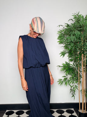 Completo Drappeggiato — Top + Pantalone Wide Leg