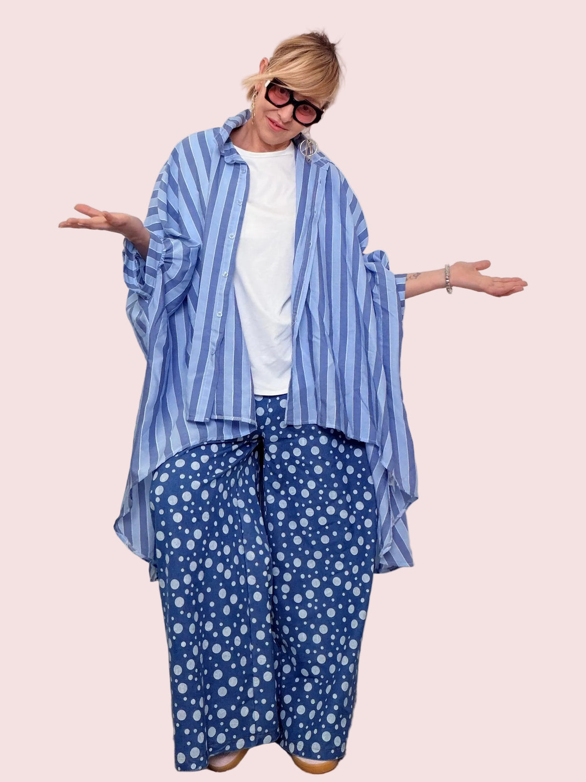 Camicia Oversize a Righe