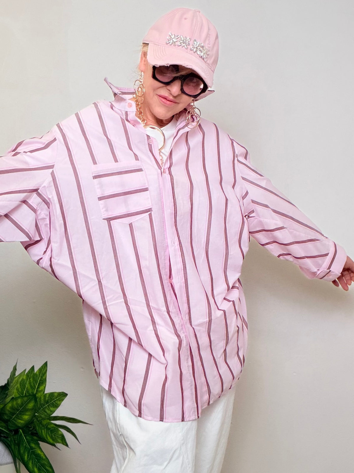 Camicia Oversize a Righe