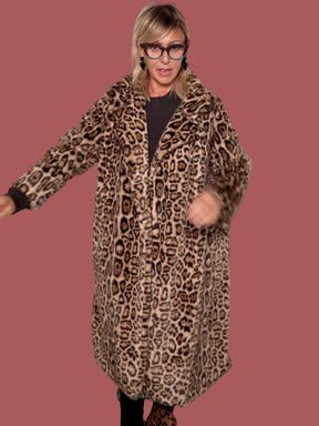 Pellicciotto lungo animalier over
