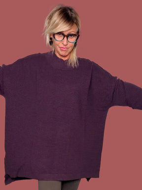 Maglia over a coste orizzontali