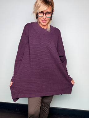 Maglia over a coste orizzontali
