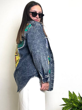 Giacca Vintage Patchwork Animalier