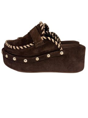 Sabot Platform con Borchie e Intreccio