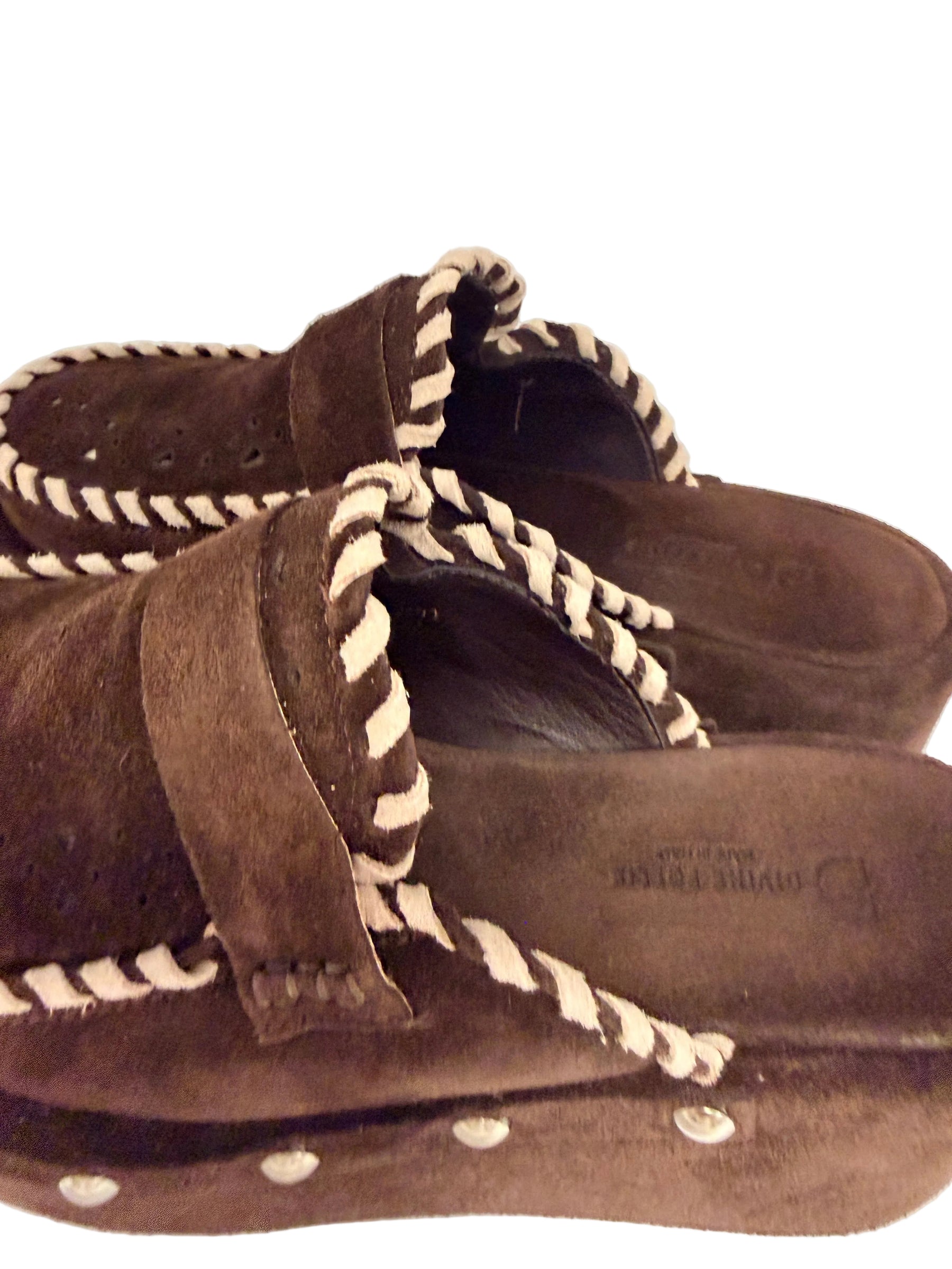 Sabot Platform con Borchie e Intreccio