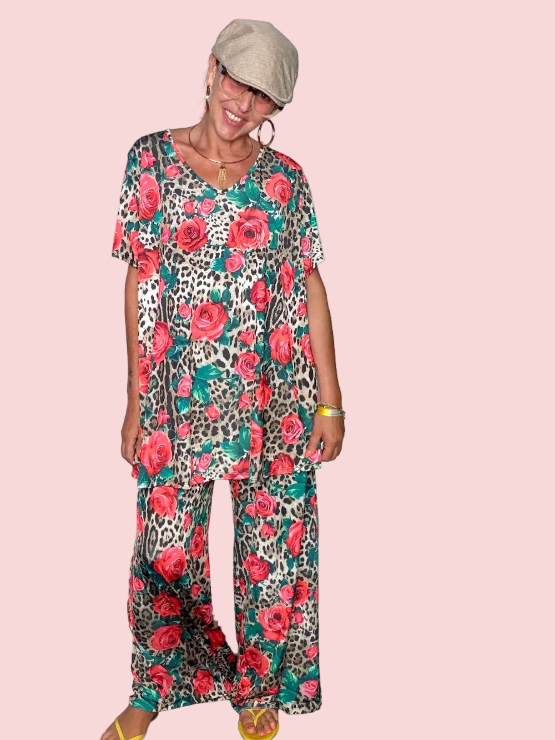 Completo Animalier Rose Oversize