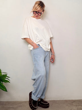 Jeans Oversize Azzurro Chiaro