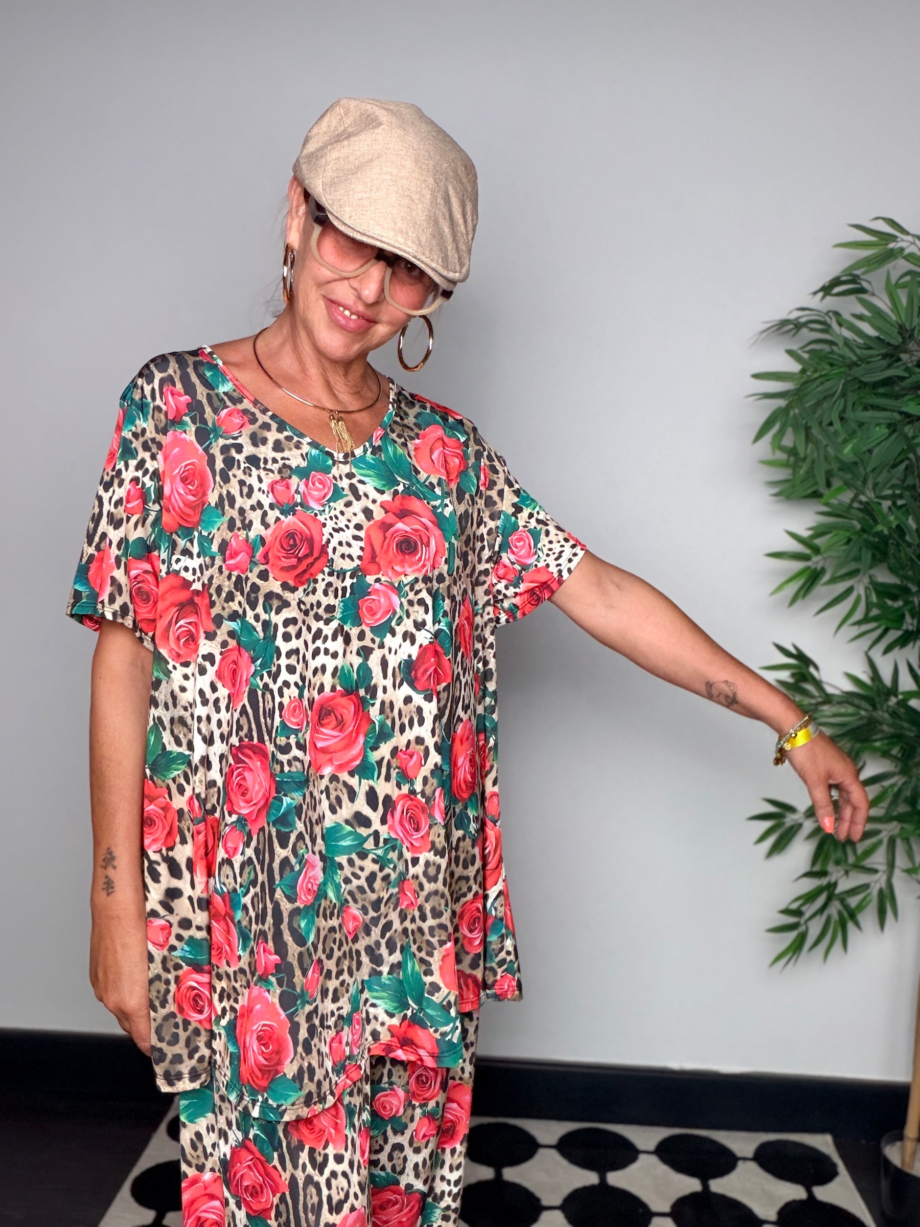 Completo Animalier Rose Oversize