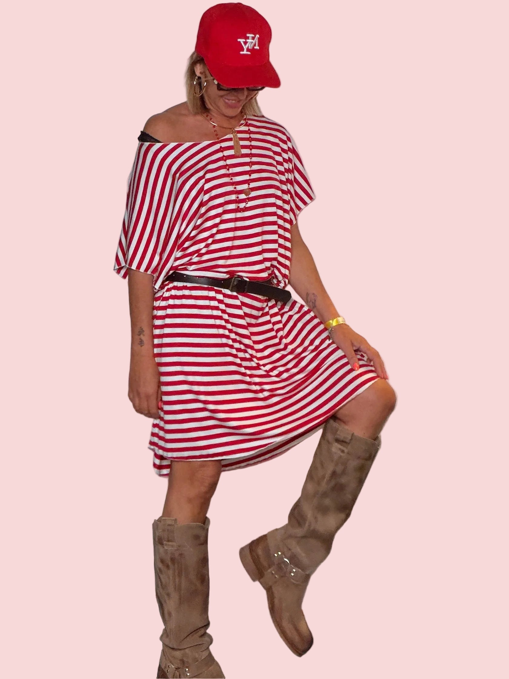 Abito a Righe Oversize – Disponibile in più colori