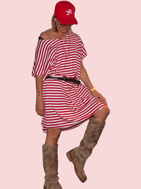 Abito a Righe Oversize – Disponibile in più colori