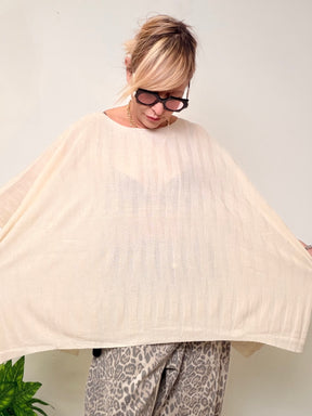 Maglia Oversize con Maniche Ampie