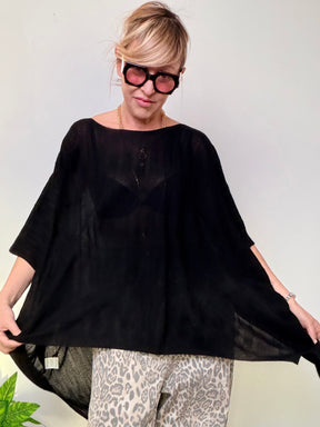 Maglia Oversize con Maniche Ampie