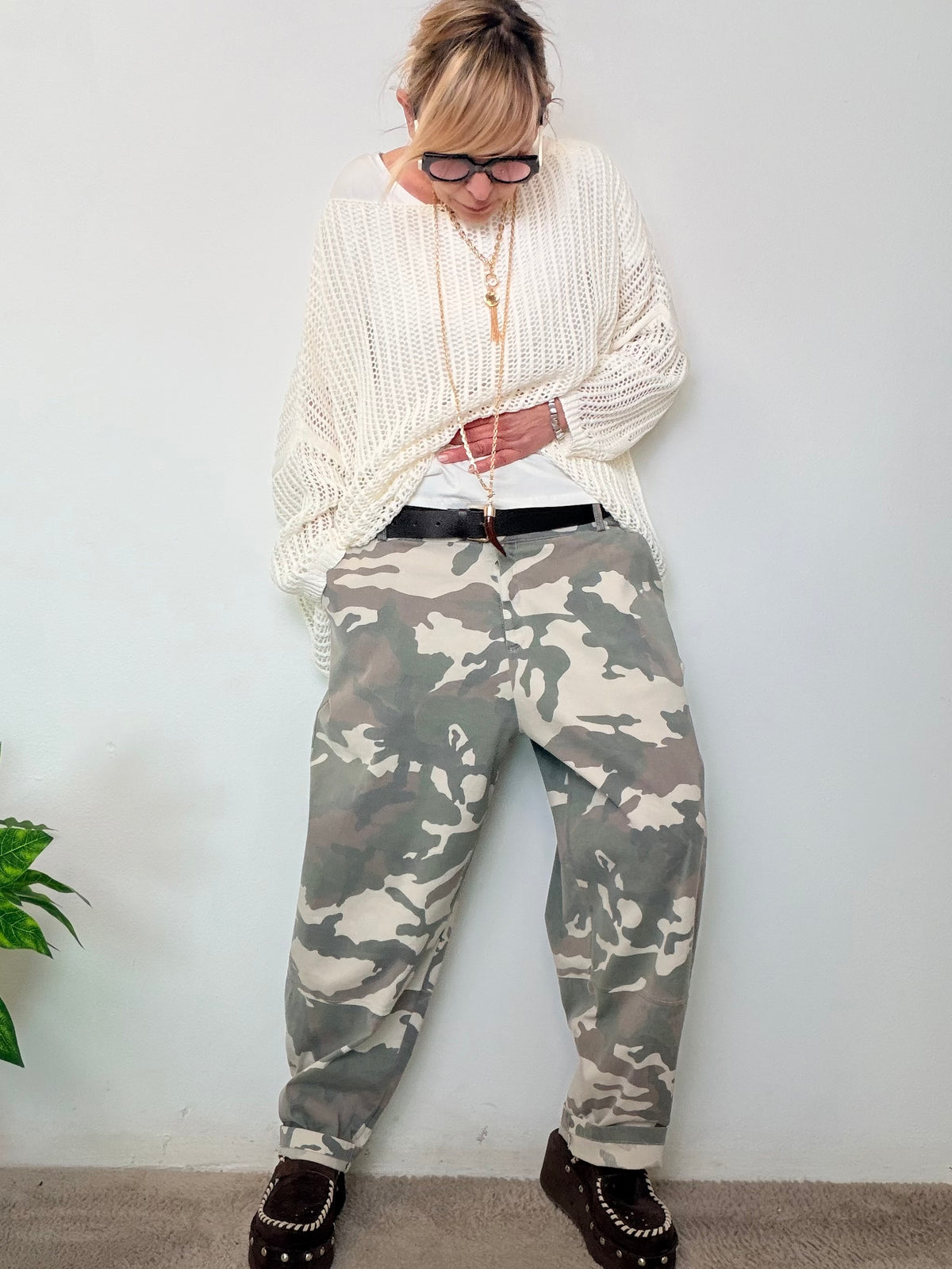 Pantalone ovetto mimetico