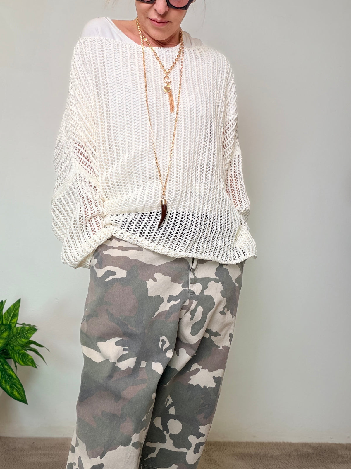 Pantalone ovetto mimetico