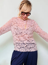 Maglia in Pizzo con Maniche Lunghe