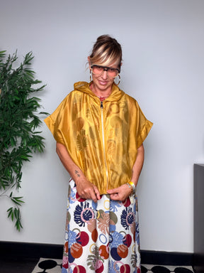 Bomber in Organza con Cappuccio