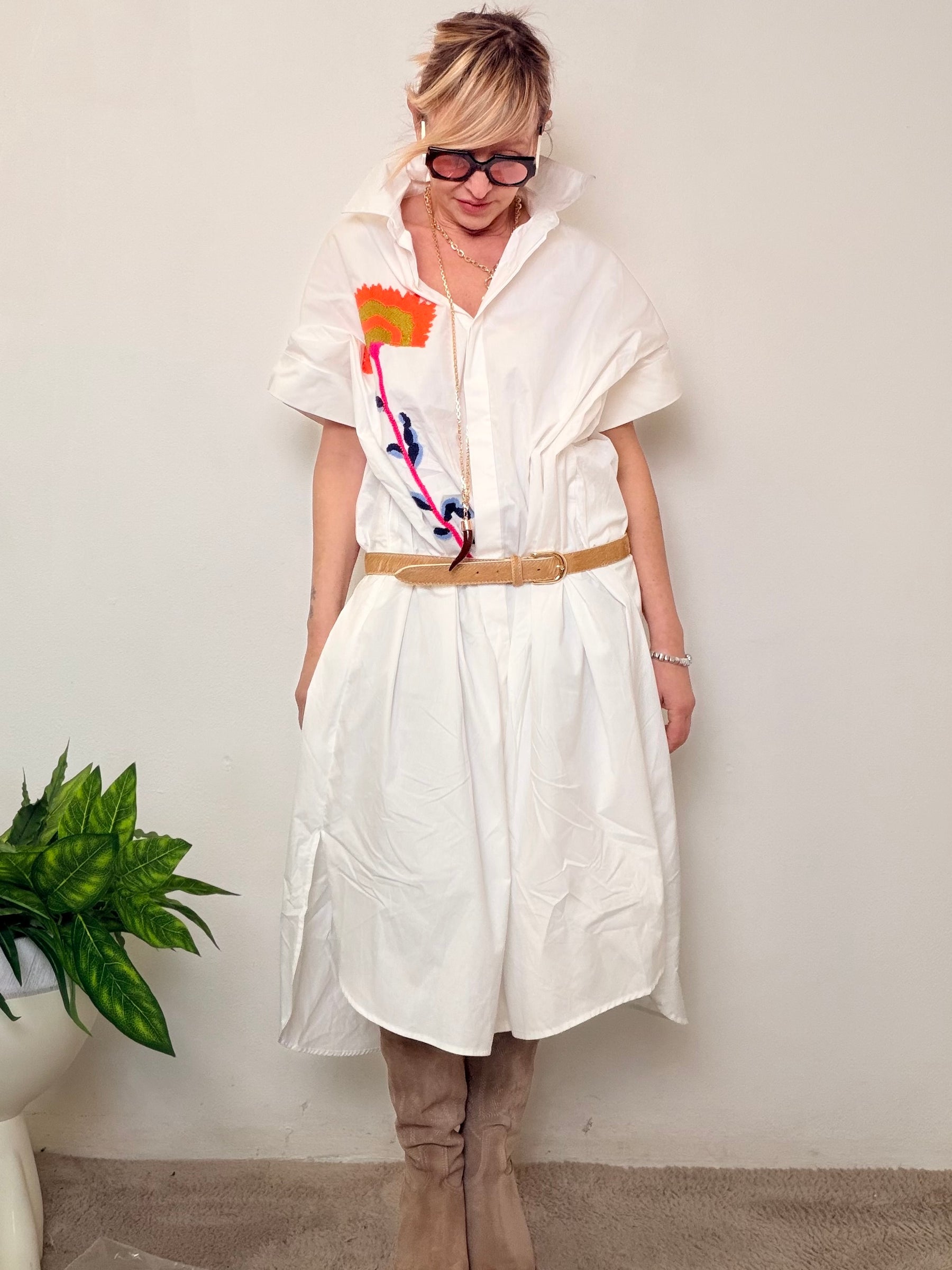 Abito Chemisier Oversize Soleil Amour