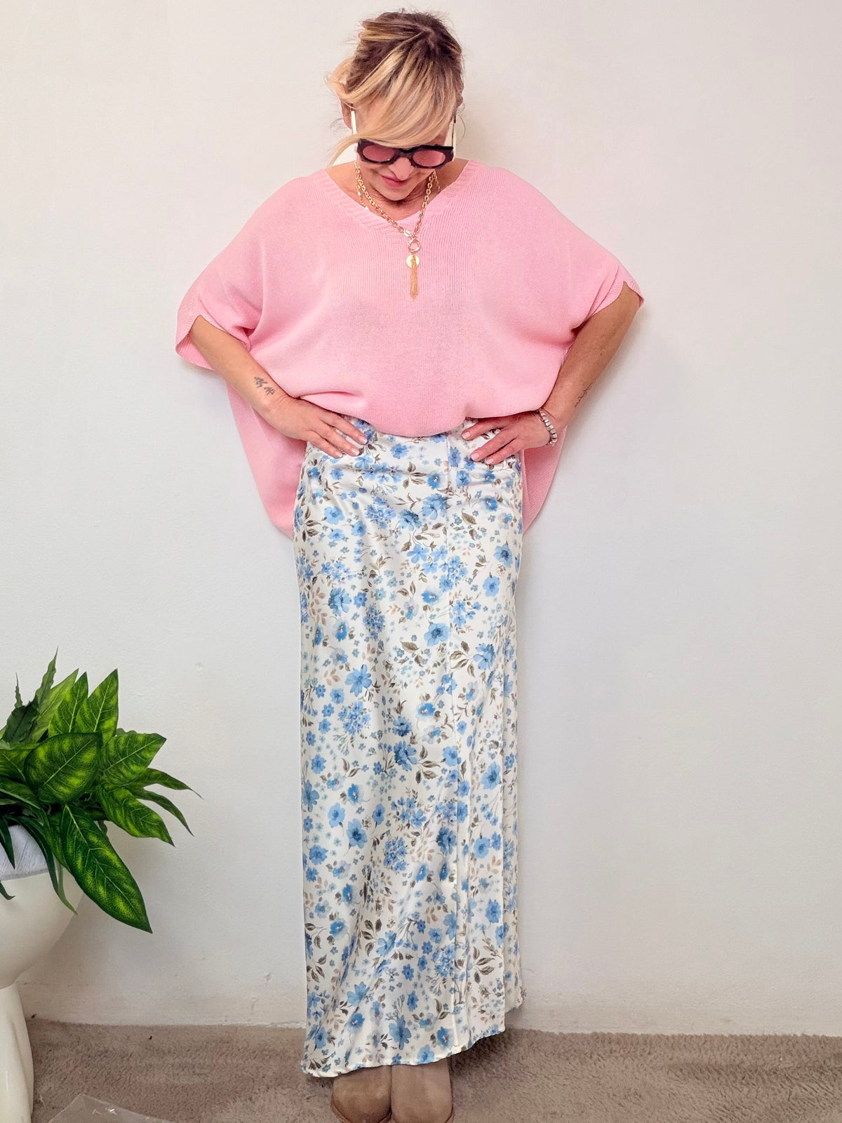 GONNA LUNGA FLOREALE