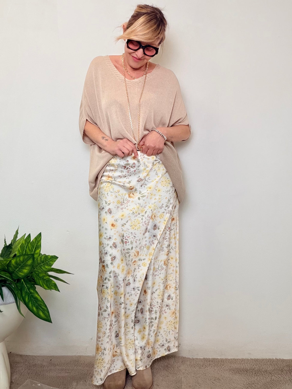 GONNA LUNGA FLOREALE