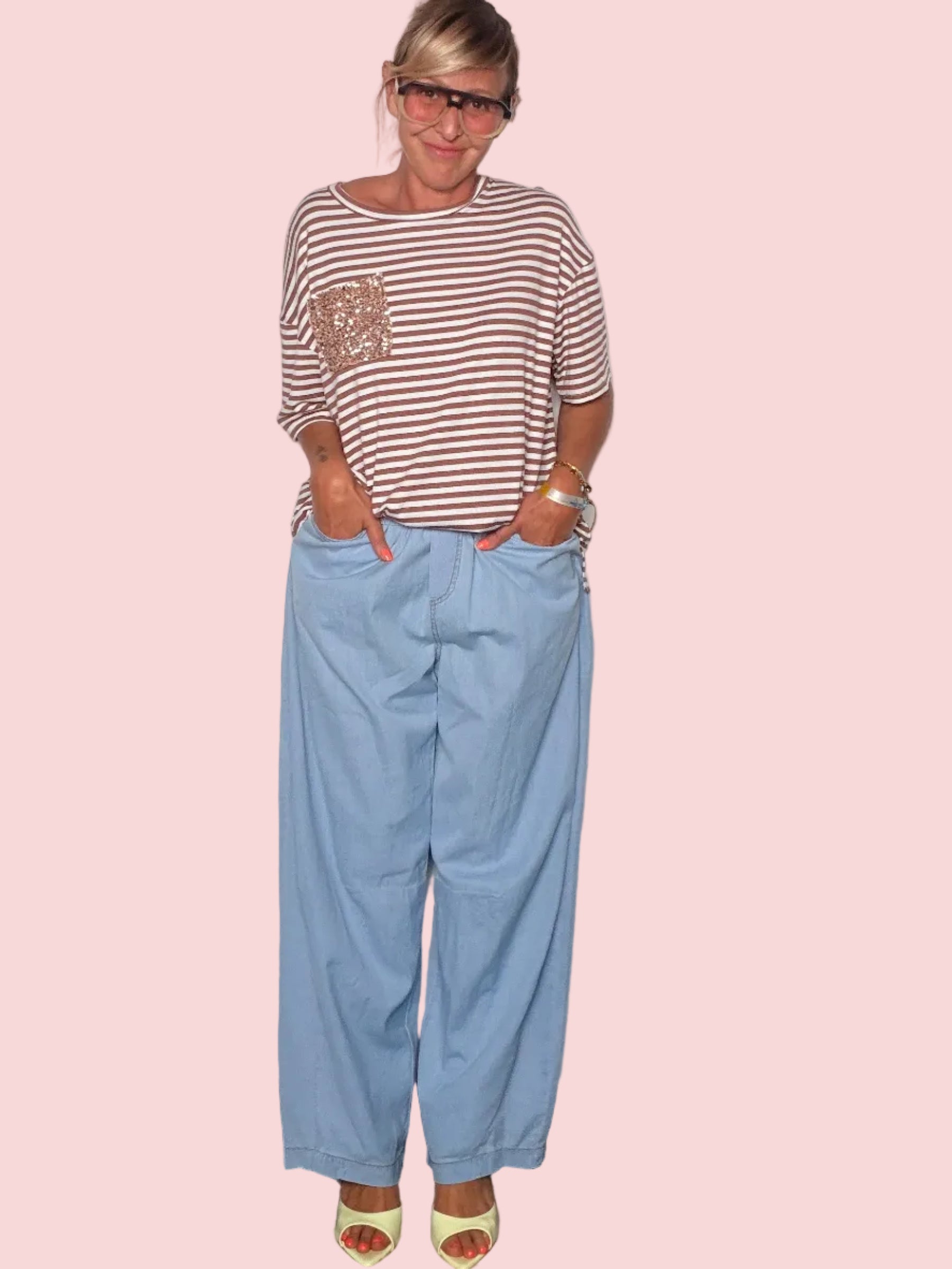 Jeans Balloon in chambray