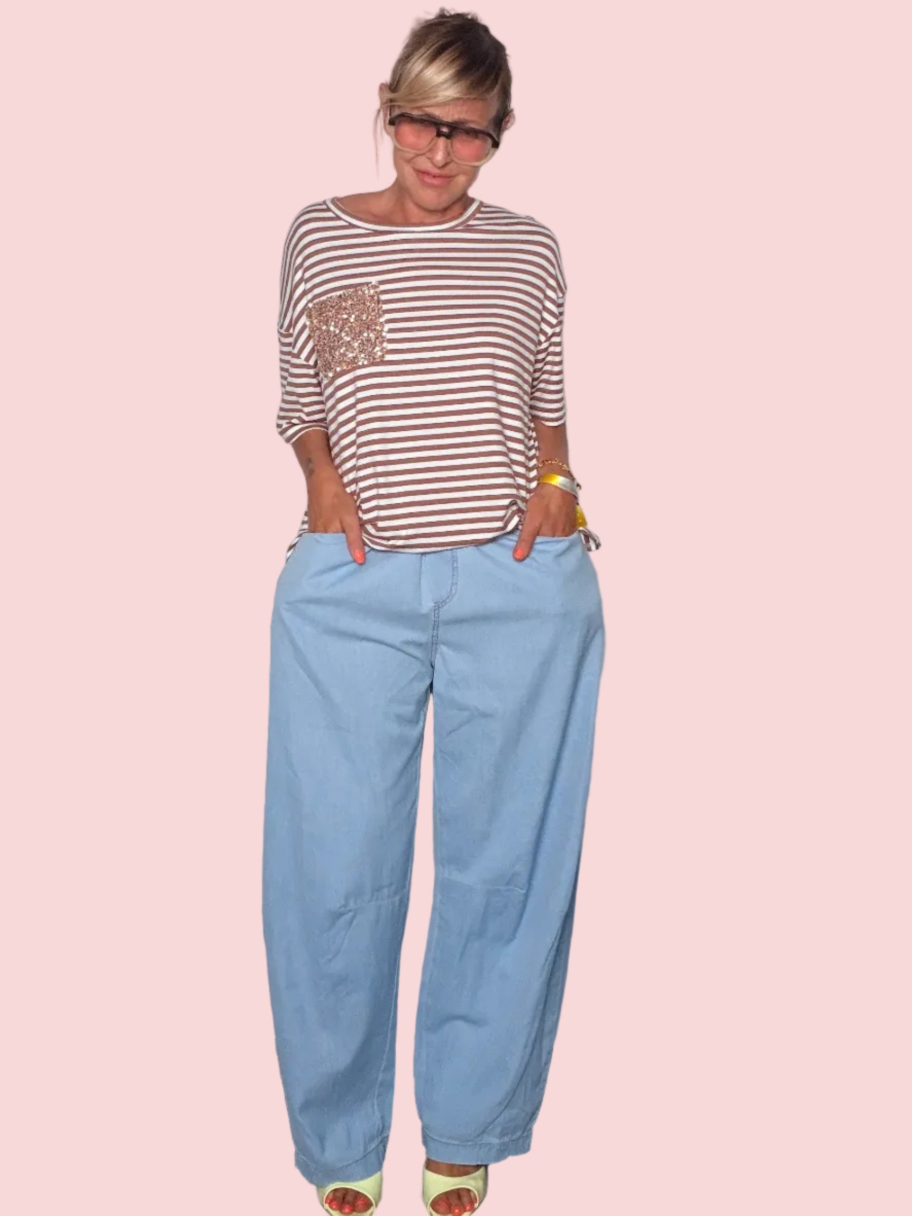 Jeans Balloon in chambray