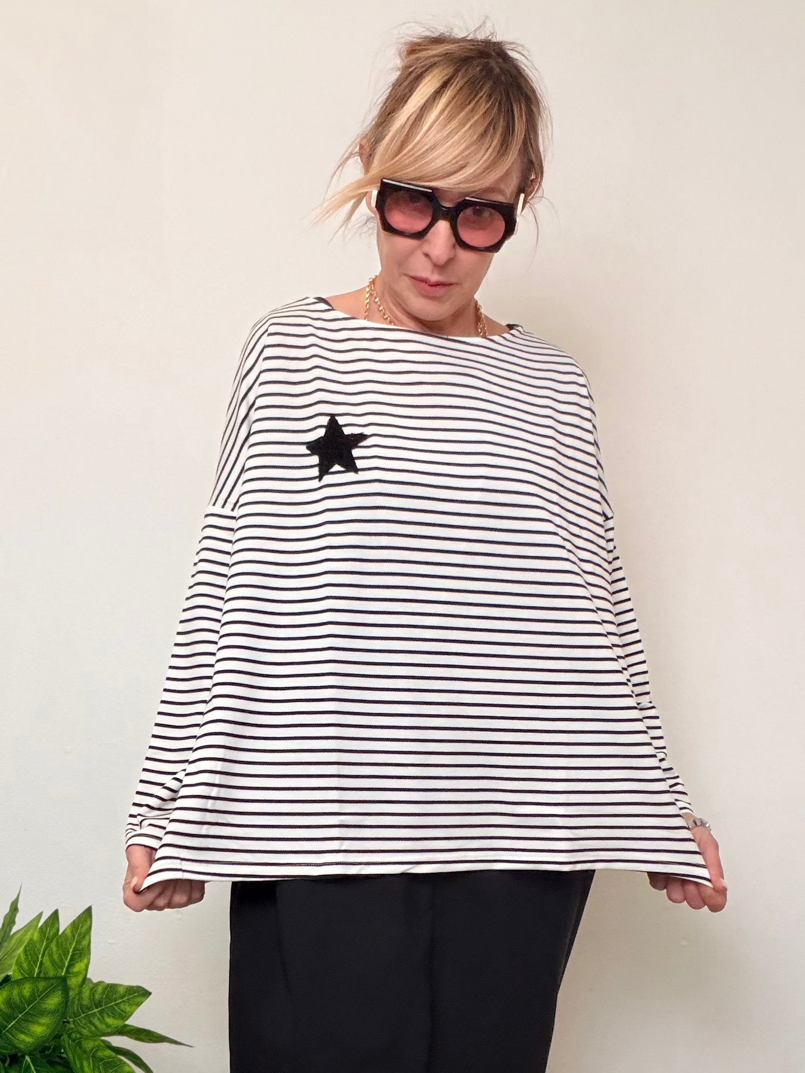 Maglia riga+stellina