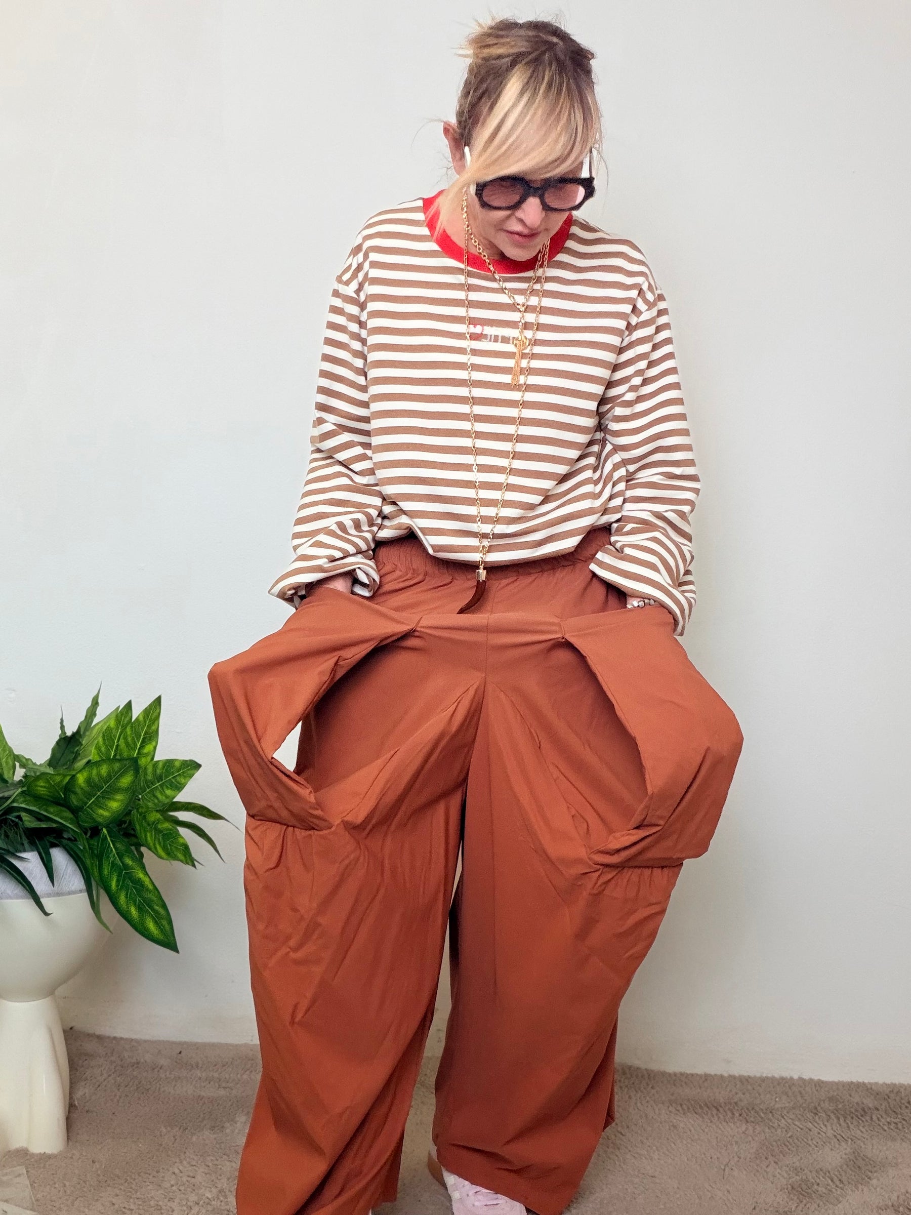 Pantalone Donna Viscosa Blend