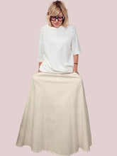Gonna lunga in jeans beige