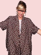 Giacca Oversize a Pois con Shorts Coordinati