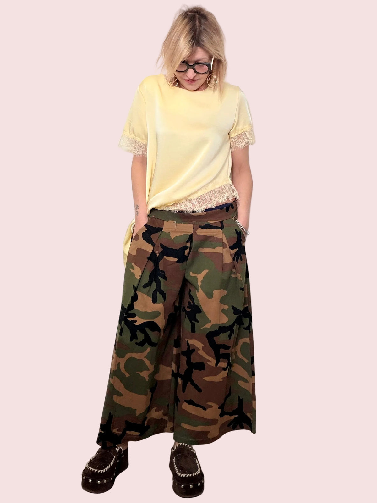 Gonna pantalone camouflage